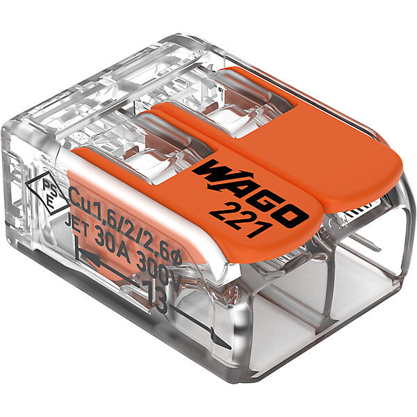 WAGO Compact-Verbindungsklemme 2-Leiter bis 6qmm 221-612